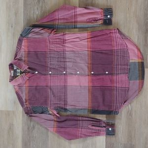 Kinniku Men's 100% Cotton Long Sleeve Button Down Shirt Size M